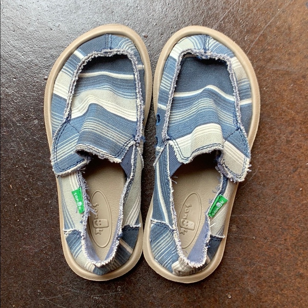 Toddle Boy Sanuk Slip On Shoes Size 10